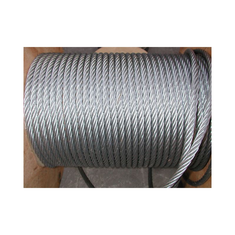 SET 50m câble acier galvanisé 6x19 6mm + 6 serre-câbles étrie et 2 tendeurs  a cage crochet-oeil : : Commerce, Industrie et Science